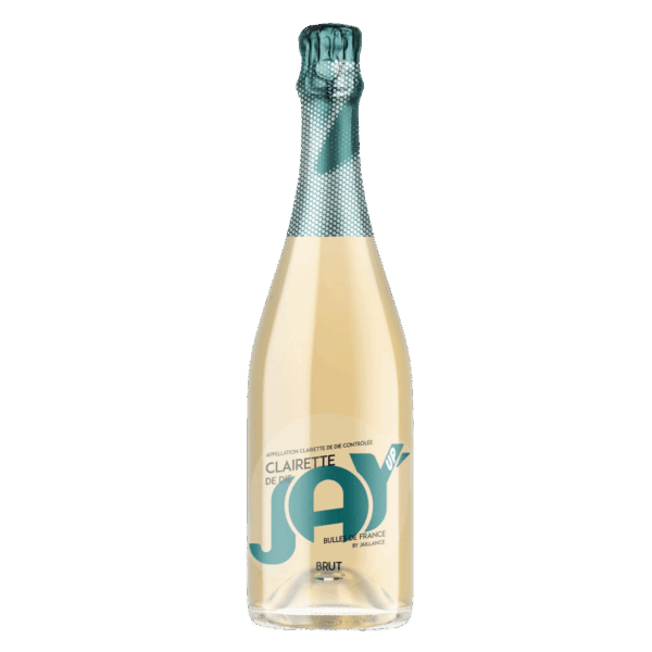 Maison Jaillance, clairette de die, vin pétillant, vignoble die, packshot jay up brut jaillance